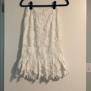 NWT white Rachel Parcell skirt